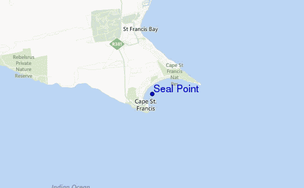 mapa de ubicación de Seal Point