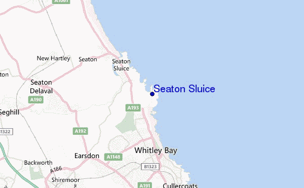 mapa de ubicación de Seaton Sluice