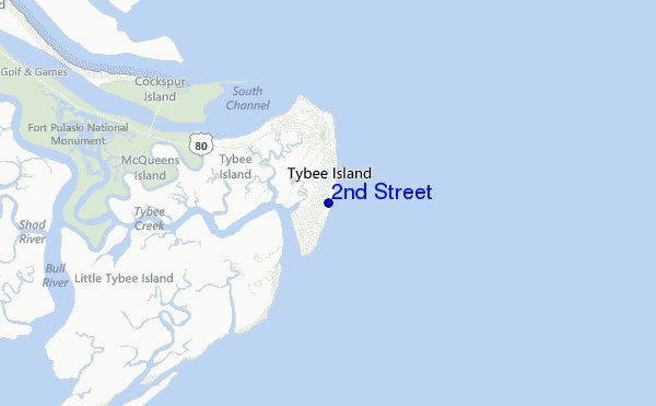 mapa de ubicación de 2nd Street