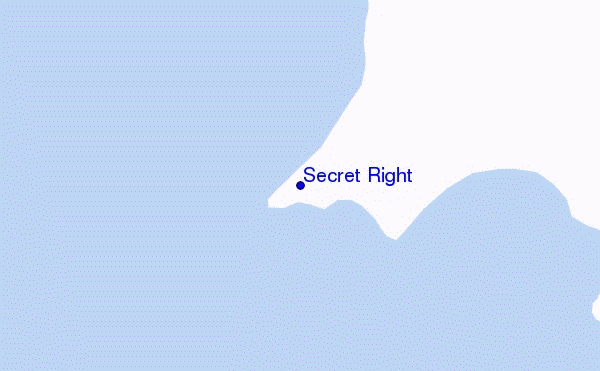 mapa de ubicación de Secret Right