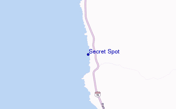 mapa de ubicación de Secret Spot