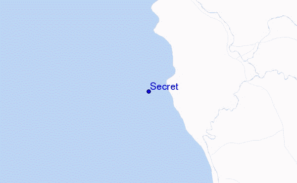 mapa de ubicación de Secret