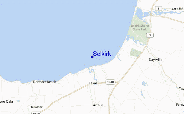 mapa de ubicación de Selkirk