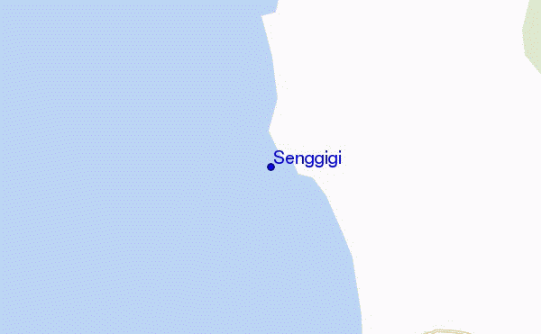 mapa de ubicación de Senggigi