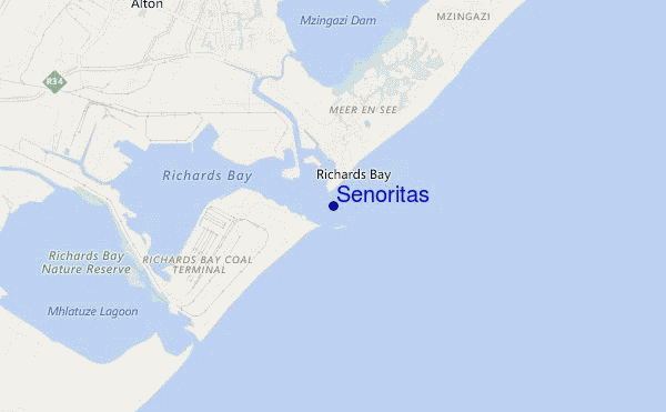 mapa de ubicación de Senoritas