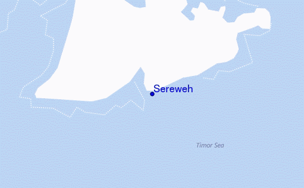 mapa de ubicación de Sereweh