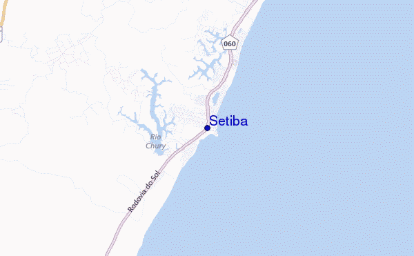mapa de ubicación de Setiba