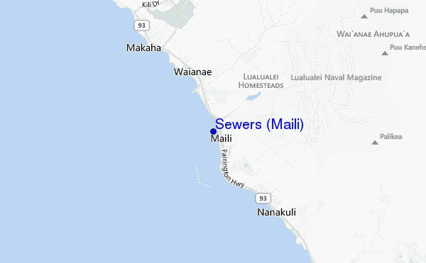 mapa de ubicación de Sewers (Maili)