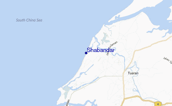 mapa de ubicación de Shabandar