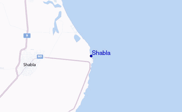mapa de ubicación de Shabla
