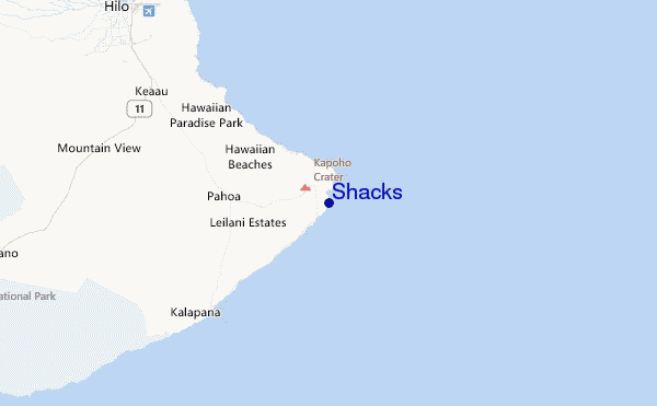 Shacks Location Map