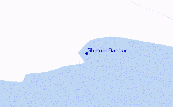 mapa de ubicación de Shamal Bandar