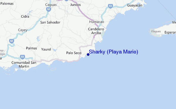 Sharky (Playa Mario) Location Map