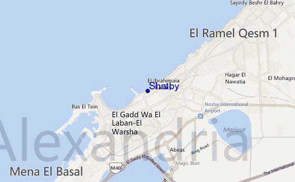 mapa de ubicación de Shatby
