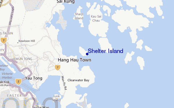 mapa de ubicación de Shelter Island