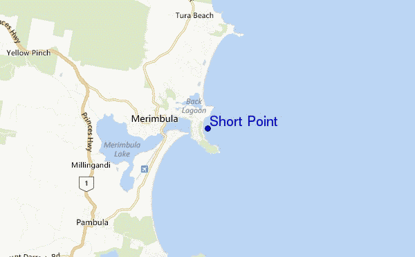 mapa de ubicación de Short Point