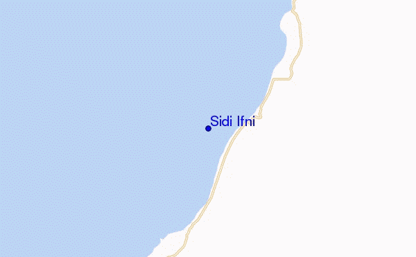 mapa de ubicación de Sidi Ifni