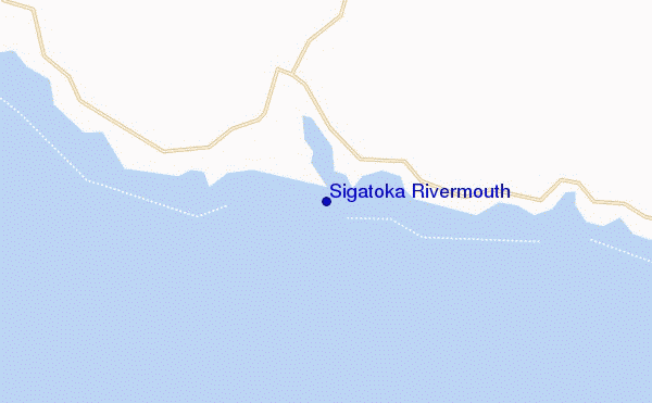 mapa de ubicación de Sigatoka Rivermouth