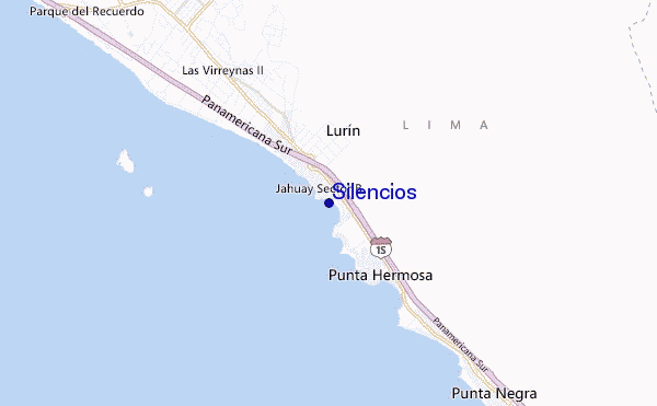 mapa de ubicación de Silencios