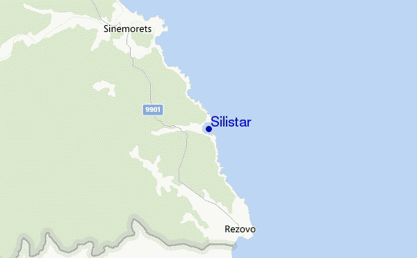 mapa de ubicación de Silistar