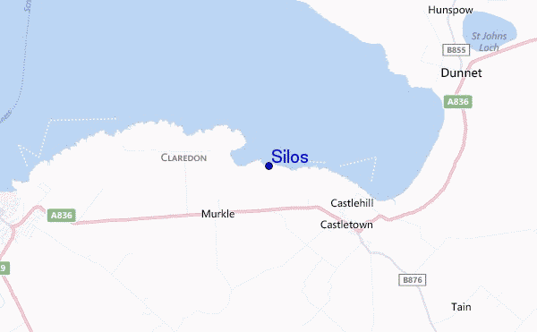 mapa de ubicación de Silos