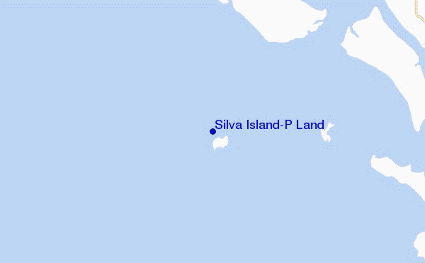 mapa de ubicación de Silva Island-P Land