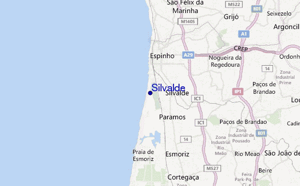 mapa de ubicación de Silvalde