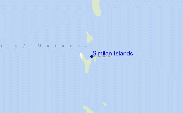 mapa de ubicación de Similan Islands