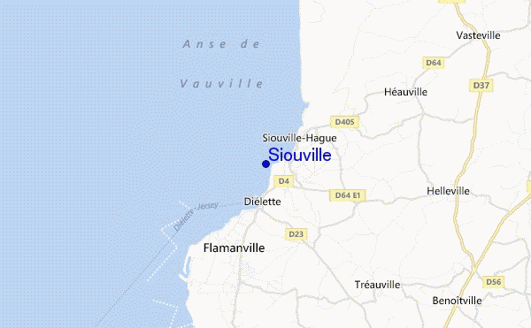 mapa de ubicación de Siouville