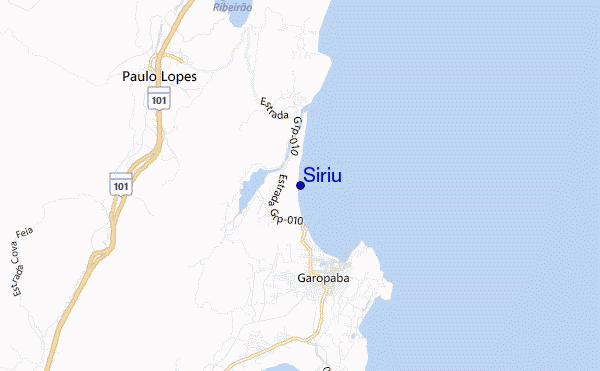 mapa de ubicación de Siriu