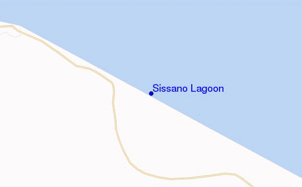 mapa de ubicación de Sissano Lagoon