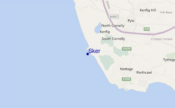 mapa de ubicación de Sker