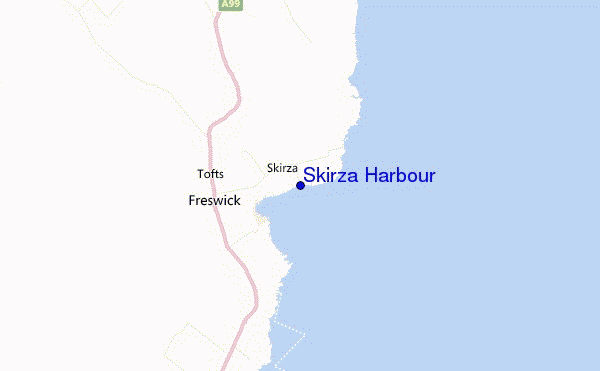 mapa de ubicación de Skirza Harbour
