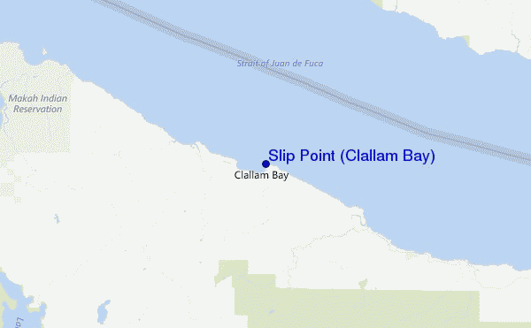 Slip Point (Clallam Bay) Location Map