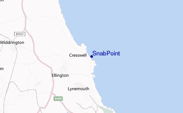 mapa de ubicación de Snab Point