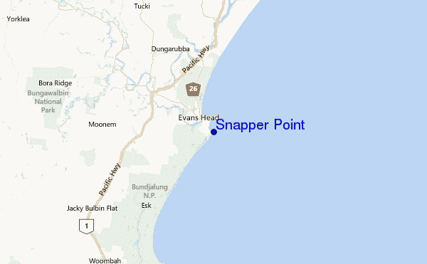 Snapper Point Location Map