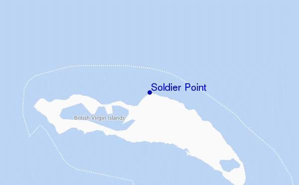 mapa de ubicación de Soldier Point