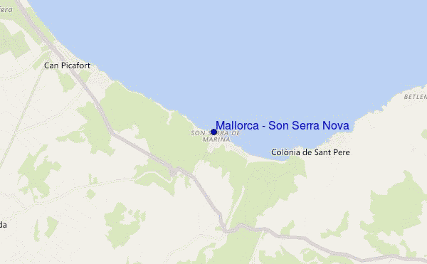 mapa de ubicación de Mallorca - Son Serra Nova