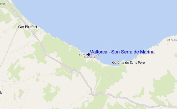mapa de ubicación de Mallorca - Son Serra de Marina