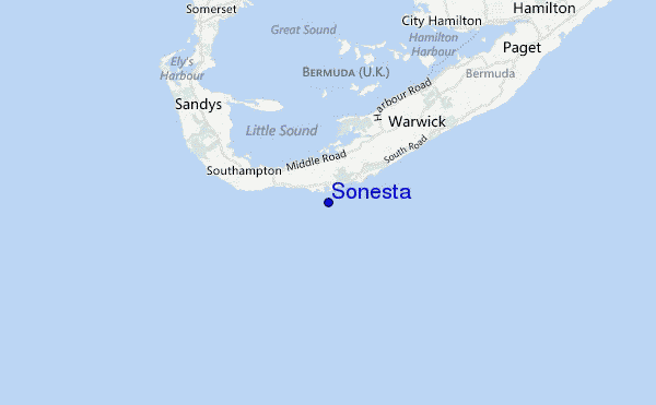 mapa de ubicación de Sonesta