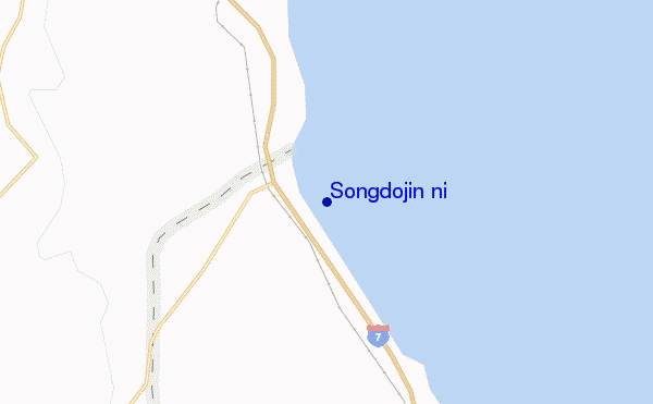 mapa de ubicación de Songdojin ni