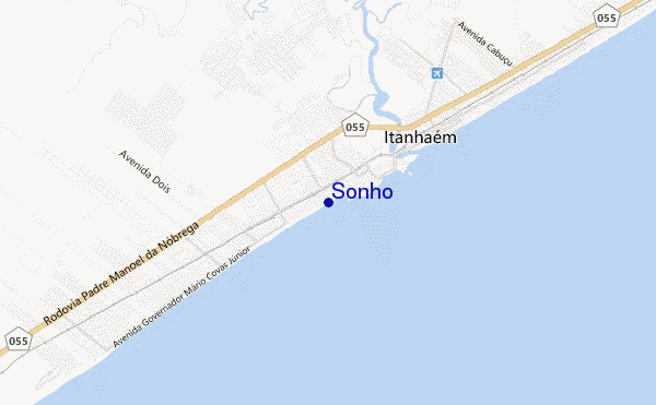 mapa de ubicación de Sonho