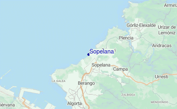 mapa de ubicación de Sopelana