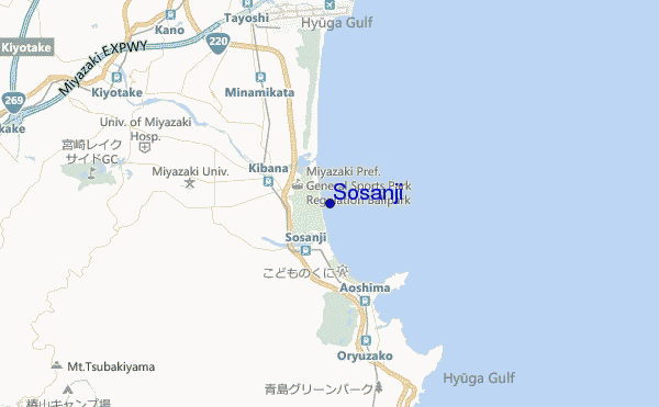 mapa de ubicación de Sosanji