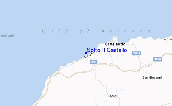 mapa de ubicación de Sotto Il Castello