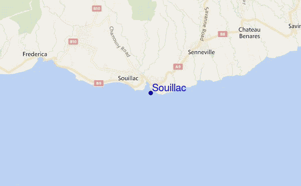 mapa de ubicación de Souillac