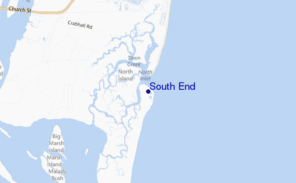 mapa de ubicación de South End
