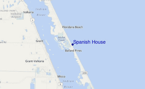 mapa de ubicación de Spanish House