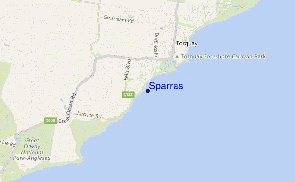 mapa de ubicación de Sparras