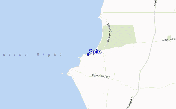mapa de ubicación de Spits